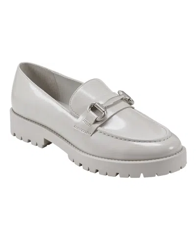 Bandolino Women's Franny Lug Sole Hardware Loafers In Gray