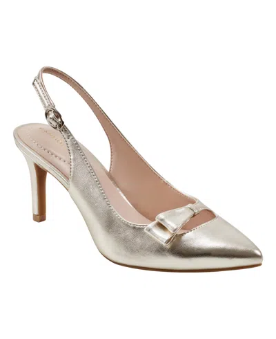 Bandolino Women's Gelli Bow Slingback Pumps In Gold
