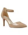 Bandolino Ginata Ankle Strap Pump In Cafe Latte Patent