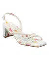 Bandolino Women's Keltie Strappy Block Heel Dress Sandals In Ivory Floral
