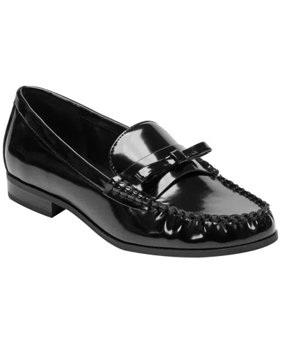 Bandolino Women's Laynei Almond Toe Slip-on Loafers In Black