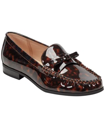 Bandolino Women's Laynei Almond Toe Slip-on Loafers In Brown
