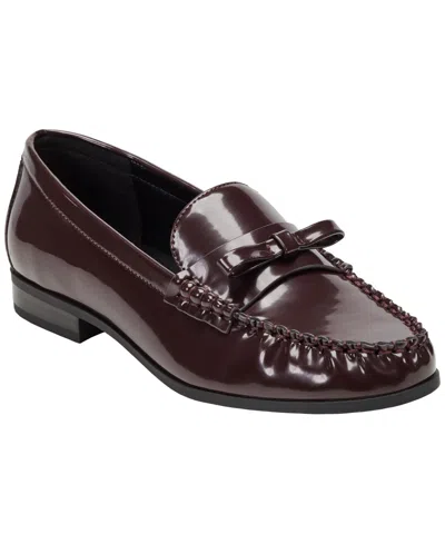 Bandolino Women's Laynei Almond Toe Slip-on Loafers In Brown