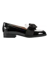 Bandolino Women's Lindio Bow Slip-on Tailored Loafers In Black,cream