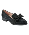 BANDOLINO WOMEN'S LINDIO BOW SLIP ON TAILORED LOAFERS