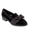 Bandolino Bow Loafer In Black Velvet