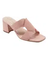 Bandolino Women's Merily Open Toe Slip-on Square Toe Dress Sandals In Light Pink
