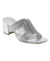 Bandolino Women's Molane Embellished Block Heel Sandals In Silver