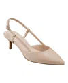 Bandolino Movito 3 Womens Faux Leather Heels In Natural