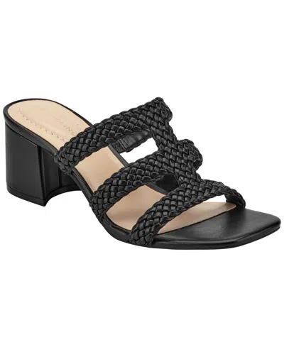 Bandolino Mumm Block Heel Sandal In Black
