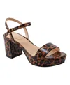 Bandolino Women's Pennie Platform Block Heel Sandals In Leopard