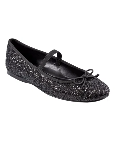 Bandolino Women's Phalon Mary Jane Ballet Flats In Black Glitter