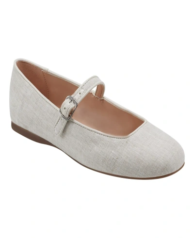 Bandolino Women's Philly Single Strap Mary Jane Flats In Light Natural