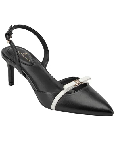 Bandolino Pracen Womens Pointed Closed Toe Cone Heel Pumps In Black