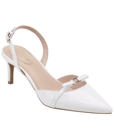 Bandolino Pracen Slingback Pointed Toe Pump In White