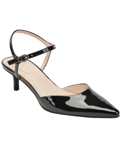 Bandolino Women's Rose Ankle Strap Kitten Heel Pumps In Black