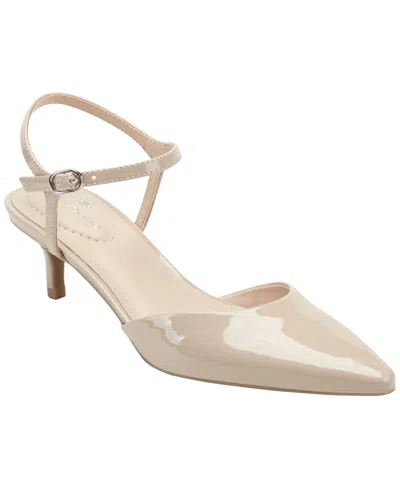 Bandolino Women's Rose Ankle Strap Kitten Heel Pumps In Brown