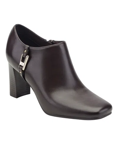 Bandolino Urbiny Faux Leather Bootie In Brown