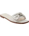 Bandolino Women's Violeta Bow Flat Slide Sandals In Light Blue Stripe