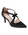 Bandolino Zeffer Kitten Heel Pump In Black Velvet