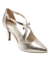 Bandolino Women's Zeffer Bow Detail Dress Pumps In Gold - Faux Leather