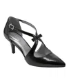 Bandolino Zeffer Kitten Heel Pump In Black Snake
