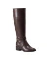Bandolino Womens Dennie Knee High Riding Boots Regular Wide Calf In Brown