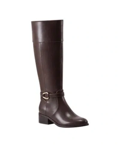 BANDOLINO WOMENS DENNIE KNEE HIGH RIDING BOOTS REGULAR WIDE CALF