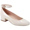 Bandolino Womens Metallic Faux Leather Ankle Strap In Multi
