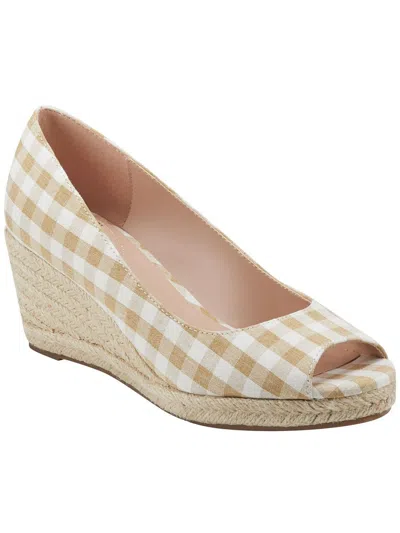 Bandolino Womens Wedge Peep Toe Wedge Sandals In Brown