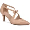 Bandolino Zeffer 3 Womens Patent Ankle Strap Dress Pumps In Multi