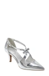 Bandolino Women's Zeffer Strappy Bow Stiletto Heel Pumps In Silver Shiny