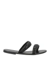 Bandoni Woman Sandals Black Size 6 Textile Fibers