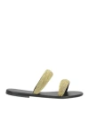 Bandoni Woman Sandals Gold Size 8 Textile Fibers