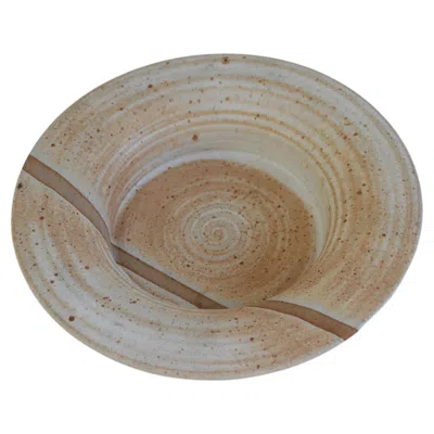 Pre-owned Bangholm Keramik Denmark Danish Mid-century Ceramic Bowl By Bangholm, 1960s. In Brown
