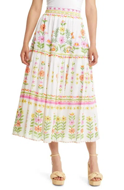 Banjanan Agatha Skirt In Summer In White