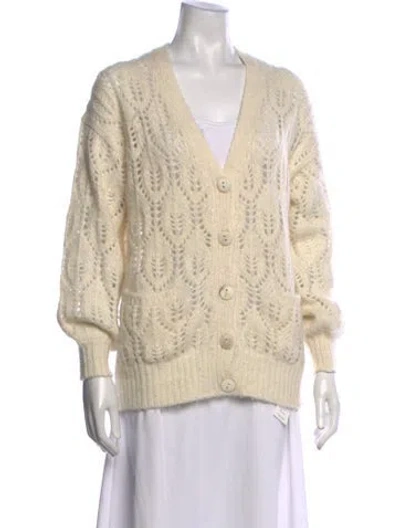 Pre-owned Banjanan Alpaca Patterned Sweater In Neutrals