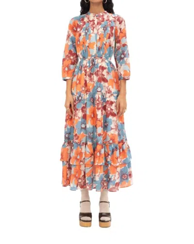 Banjanan Bazaar Dress In Celia Camellia In Orange