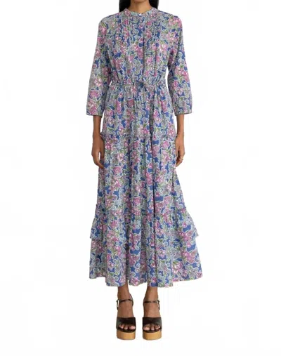 Banjanan Bazaar Maxi Dress In Arcadia Dazzling Blue In Multi