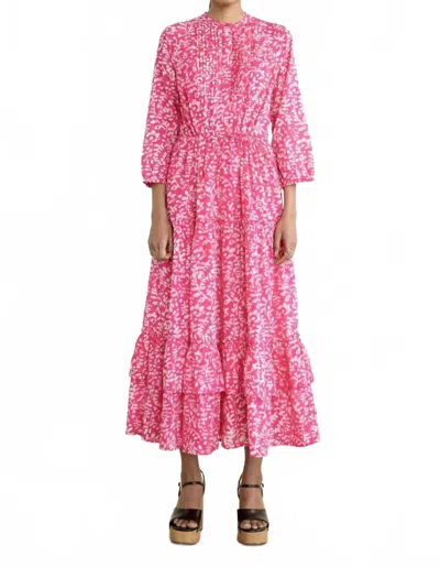 Banjanan Bazaar Midi Dress In Pink
