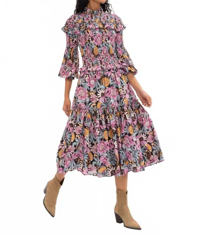 Banjanan Bertha Beauty Dress In Black In Multi
