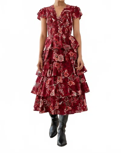 Banjanan Brigit Dress In Elisabetta Vine Rio In Multi