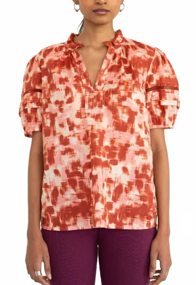 Banjanan Bronte Top In Honey In Orange