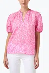 Banjanan Bronte V-neck Top In Pink