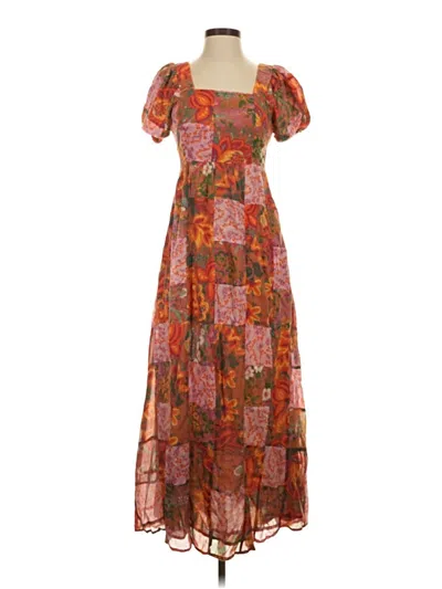 Banjanan Casual Dress In Orange