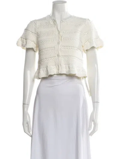 Pre-owned Banjanan Crew Neck Sweater In White