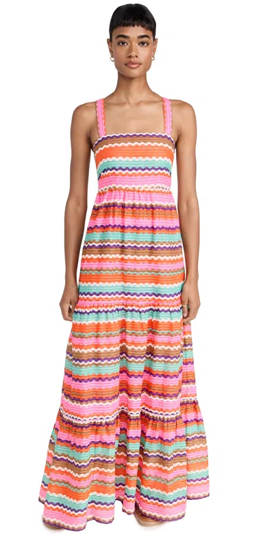 Banjanan Daniella Dress Cascade In Blue