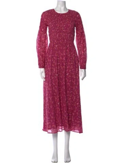 Pre-owned Banjanan Floral Print Long Dress In Multi