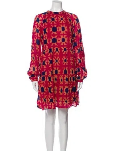 Pre-owned Banjanan Floral Print Mini Dress In Multi