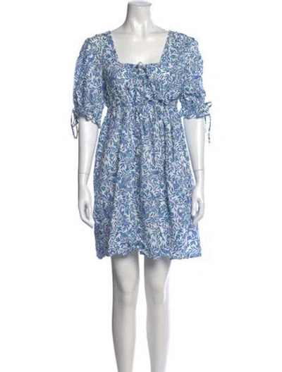Pre-owned Banjanan Floral Print Mini Dress In Multi
